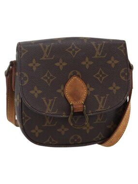 Authentic LOUIS VUITTON Monogram Saint Cloud PM Shoulder Bag M51244 LV